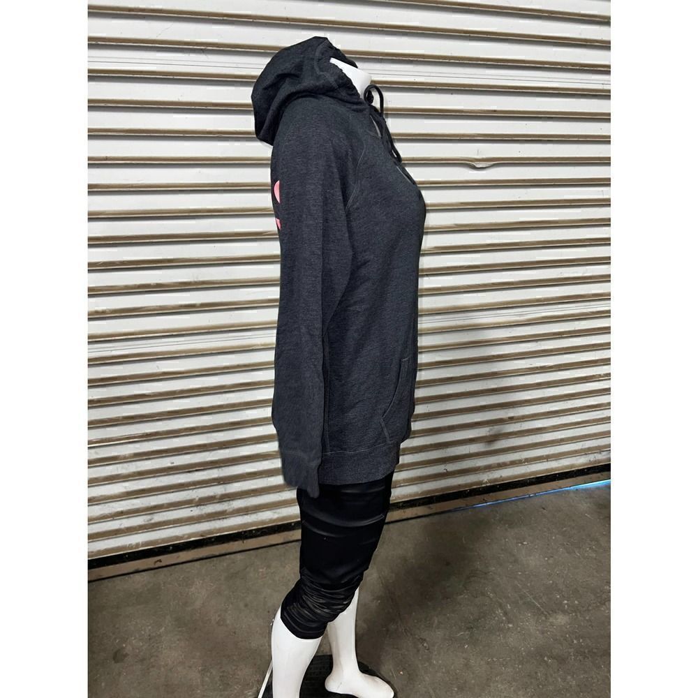 Victoria Secret Hoodie long sleeve front pocket drawstring hood pink VS on back - Picture 4 of 10